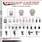 Service Caster 3'' Nylon Swivel 1-1/8'' Expanding Stem Caster with Brake SCC-EX20S314-NYS-PLB-118 - alternate 4